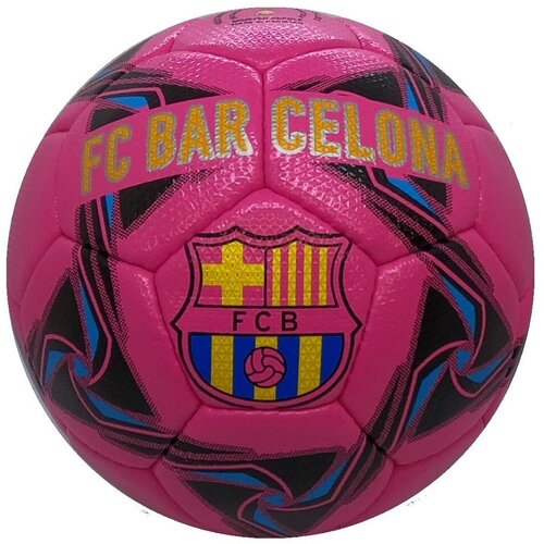 Мяч футбольный FCB №5 pink
