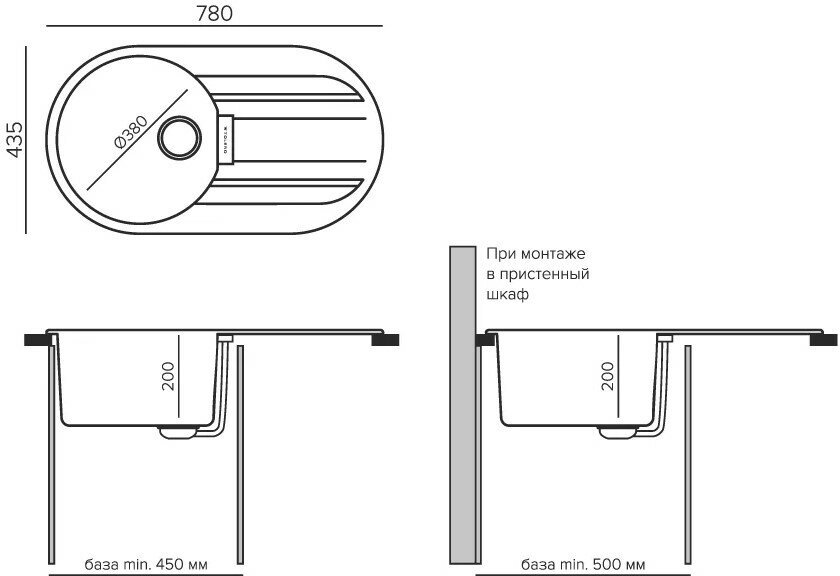 Кухонная мойка TOLERO Loft TL-780 (№001 (Сер. мет)) - фотография № 11