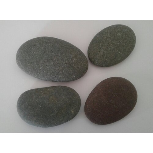 Крупная галька /плоский камень для творчества 6-10 см. 4 шт.