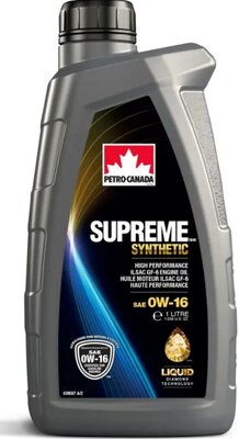 PETRO-CANADA MOSYN16C12 Масо моторное PETROCANADA Supreme синт. 0W-16 1.