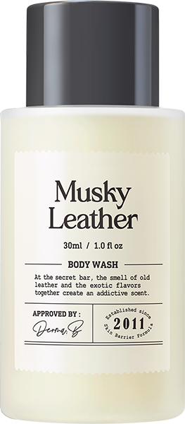 Гель для душа с пряным тропическим ароматом Derma: B Narrative Body Wash Musky Leather 30 мл