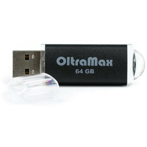 Флешка 30, 64 Гб, USB2.0, чт до 15 Мб/с, зап до 8 Мб/с, чёрная