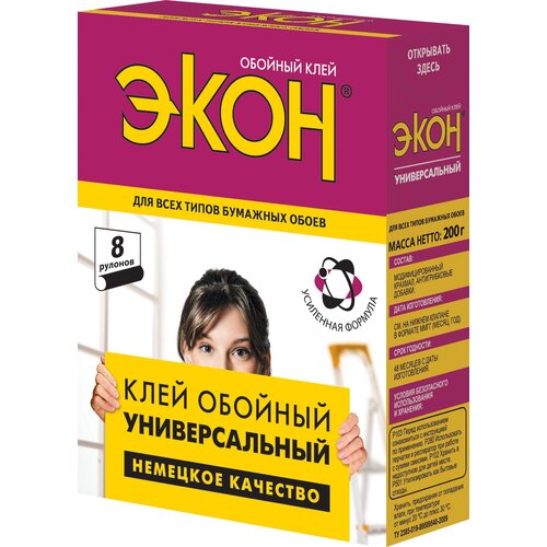 Клей обойный Экон, универсальный, 200г