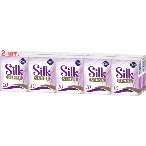 Носовые платки Silk Sense Luxe 10*10шт (2 шт.)