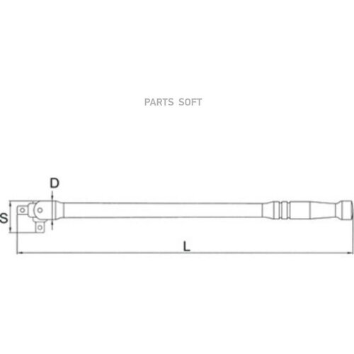 LICOTA AFTA1224 вороток шарнирный 1/2 600 ММ