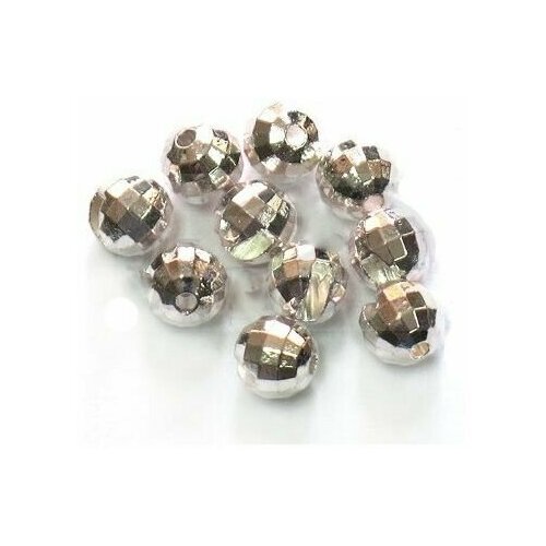 Вольфрамовые головки граненые Only Spin Trout 2.5 мм 0.1 г серебро (5 шт. в упаковке).