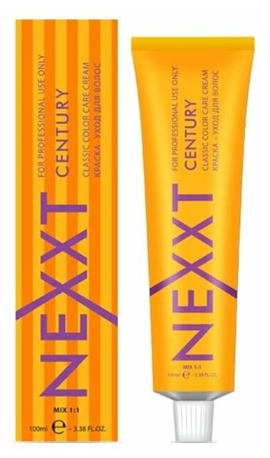 Краска для волос Nexprof (Nexxt Professional) Coloring Hair Century Classic Color Care Cream For Professional Use Only, Краска-уход для волос, 8.7 light blond brown