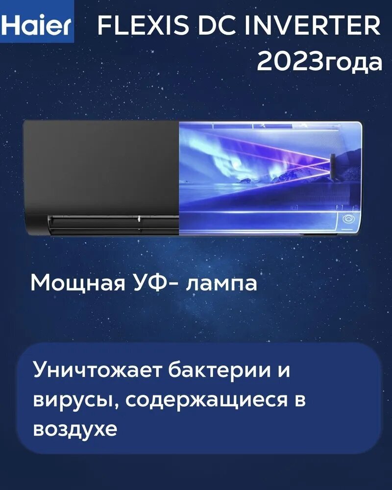 Мульти сплит система инвертор на 2 комнаты Haier 2U40S2SM1FA /AS25S2SF2FA-Bх2 серия FLEXIS (25м2+25м2)