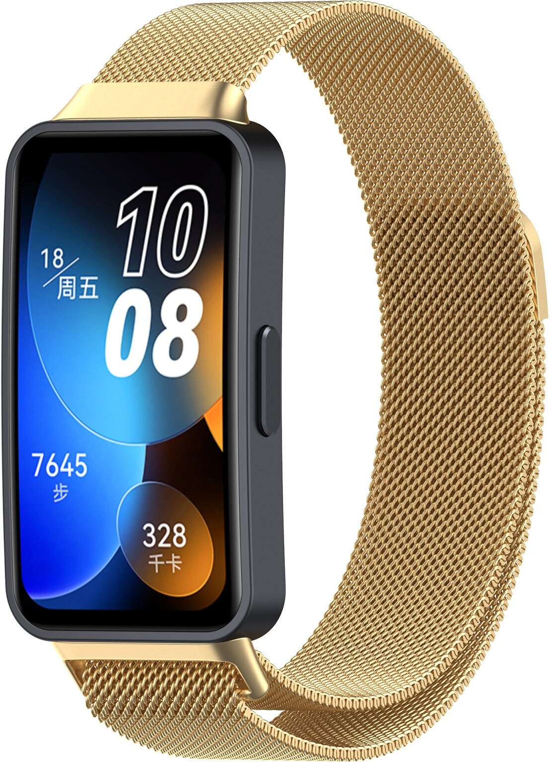 Ремешок для Huawei Band 8, миланская петля, золотистый