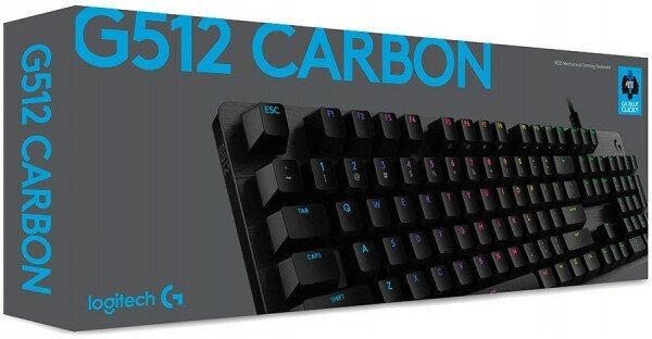 Logitech Gaming Keyboard G512 Carbon Mechanical Romer-G Tactile - фото №5