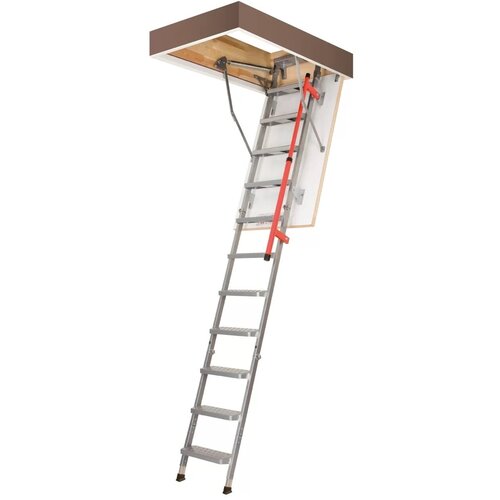 Чердачная лестница с люком LML Lux с телескопическими ножками 70*120*280