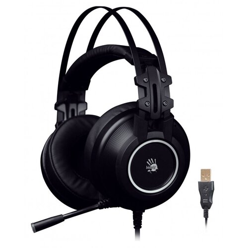 Наушники с микрофоном A4Tech Bloody G528C черный 2м мониторные USB оголовье G528C 353000₽