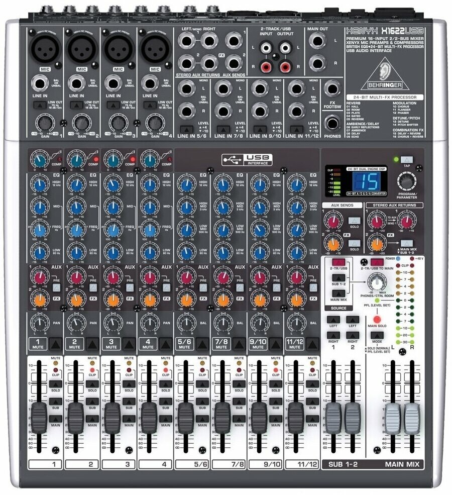 Behringer Xenyx X 1622USB Микшерный пульт компактный