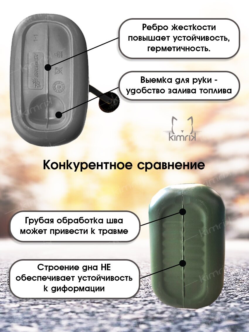 Канистры ГСМ METАL, пластиковая, серая, 10 л х 3 шт, Oktan - фотография № 4