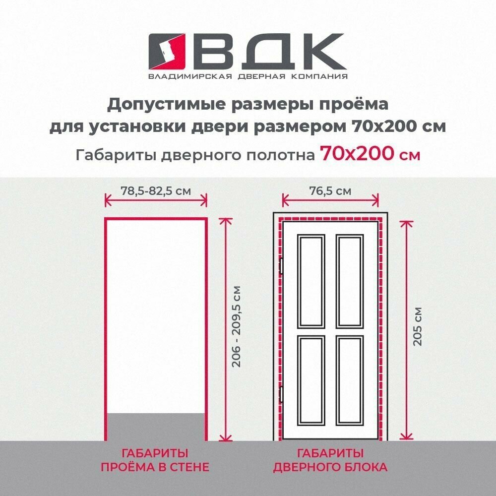 Межкомнатная дверь ВДК ECO Simple 227, Цвет дуб шенон, 700х2000 мм ( полотно )