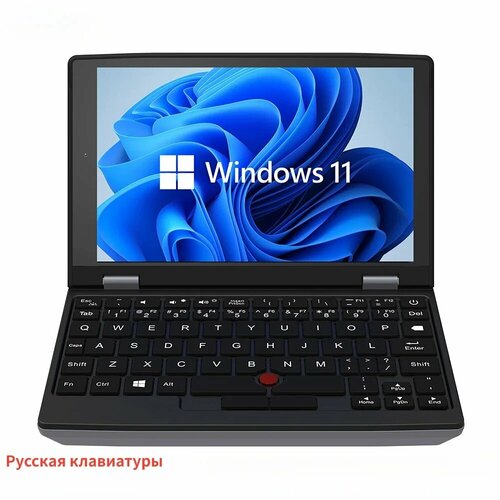 2024 портативные мини-ноутбуки, металлические маленькие ноутбуки, Windows 11, 7-дюймовый сенсорный экран, офисный J4105, 12 Гб + 1 ТБ IPS нетбук, микрокомпьютер