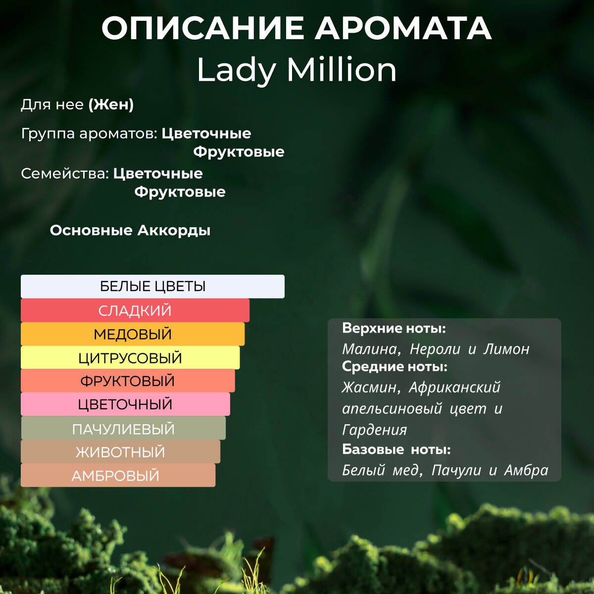 Gratusi Parfum Lady Million духи женские масляные 10 мл (спрей) + подарок — фото 1