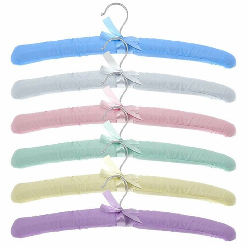 Вешалка-плечики "Текстиль". Размер 44-46 см. 6 цв.