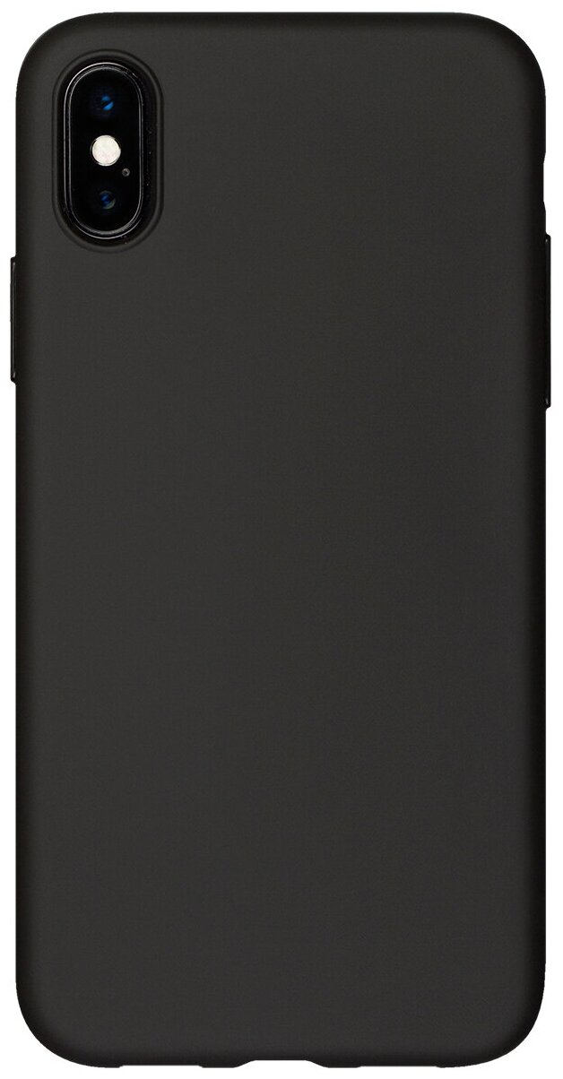 Чехол-крышка ANYCASE TPU матовый для iPhone X, термополиуретан, черный - фото №1