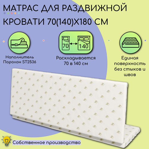 Матрас для раздвижной кровати 70Х180-140Х180 13305₽
