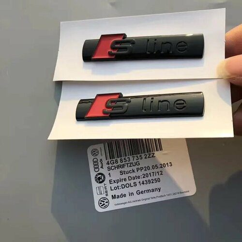 AUDI 4Ring логотип ABS черный автомобильный капот передняя решетка эмблема задний багажник значок наклейка 1P Q5 1P Quarrto 2P Sline для AUDI Q5 2014-2019 2pcs sline 1243₽