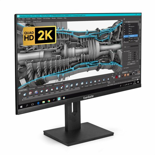 Монитор безрамочный с аудио 27 ExeGate SmartView ES2707TA IPS LED Grade A 2K 2560x144075Гц WQHD 169 250cdm2 10001 178178 1ms Speakers HDMI Low Blue Light регулировка высоты наклона поворот экрана поворот экрана на 90 EX296976RUS 13724₽