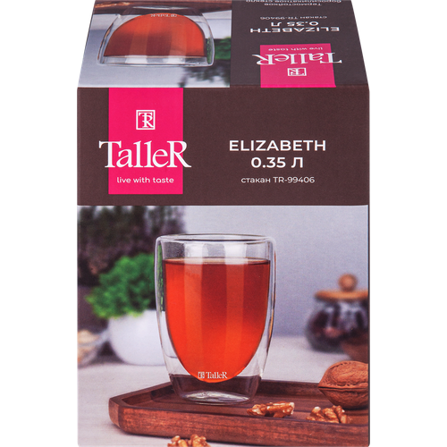 Стакан TALLER Elizabeth 350мл стекло Арт TR-99406 390₽