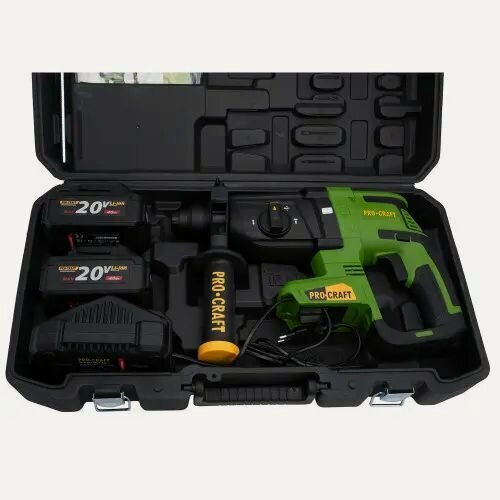 Изображение товара Аккумуляторный перфоратор Procraft PHA40 Кейс (2АКБ+ЗУ)