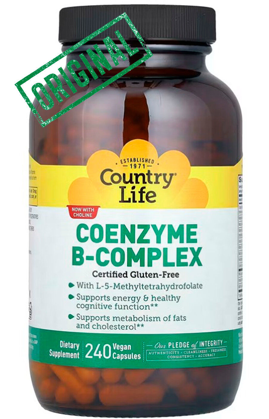Country Life Сoenzyme Bcomplex комплекс витаминов группы B 240 капсул