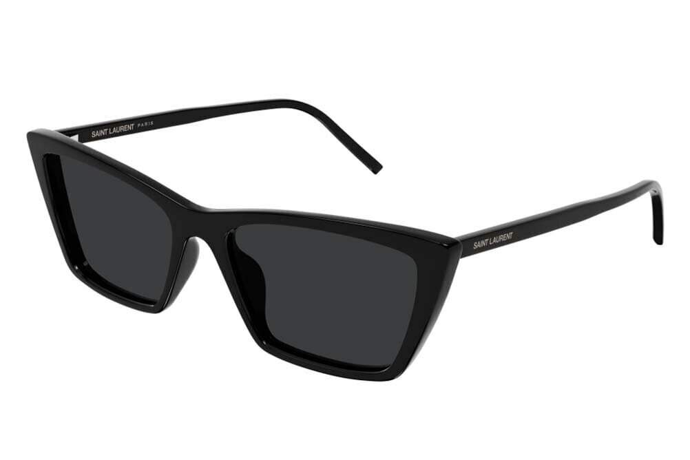 Солнцезащитные очки Saint Laurent, серый/черный