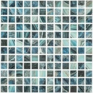Мозаика Vidrepur Nature Royal голубая стеклянная 317х317х4 мм глянцевая 5шт