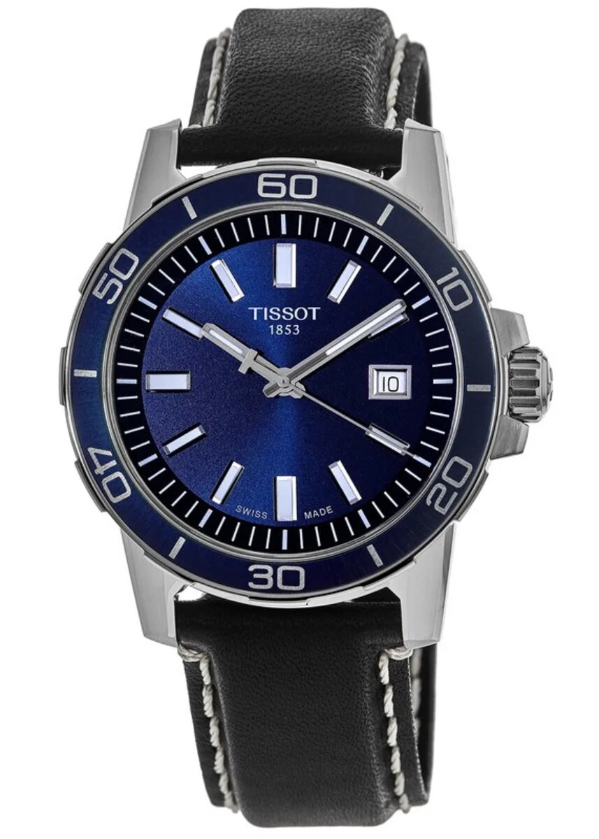 Наручные часы TISSOT T-Sport, синий/черный/серебристый
