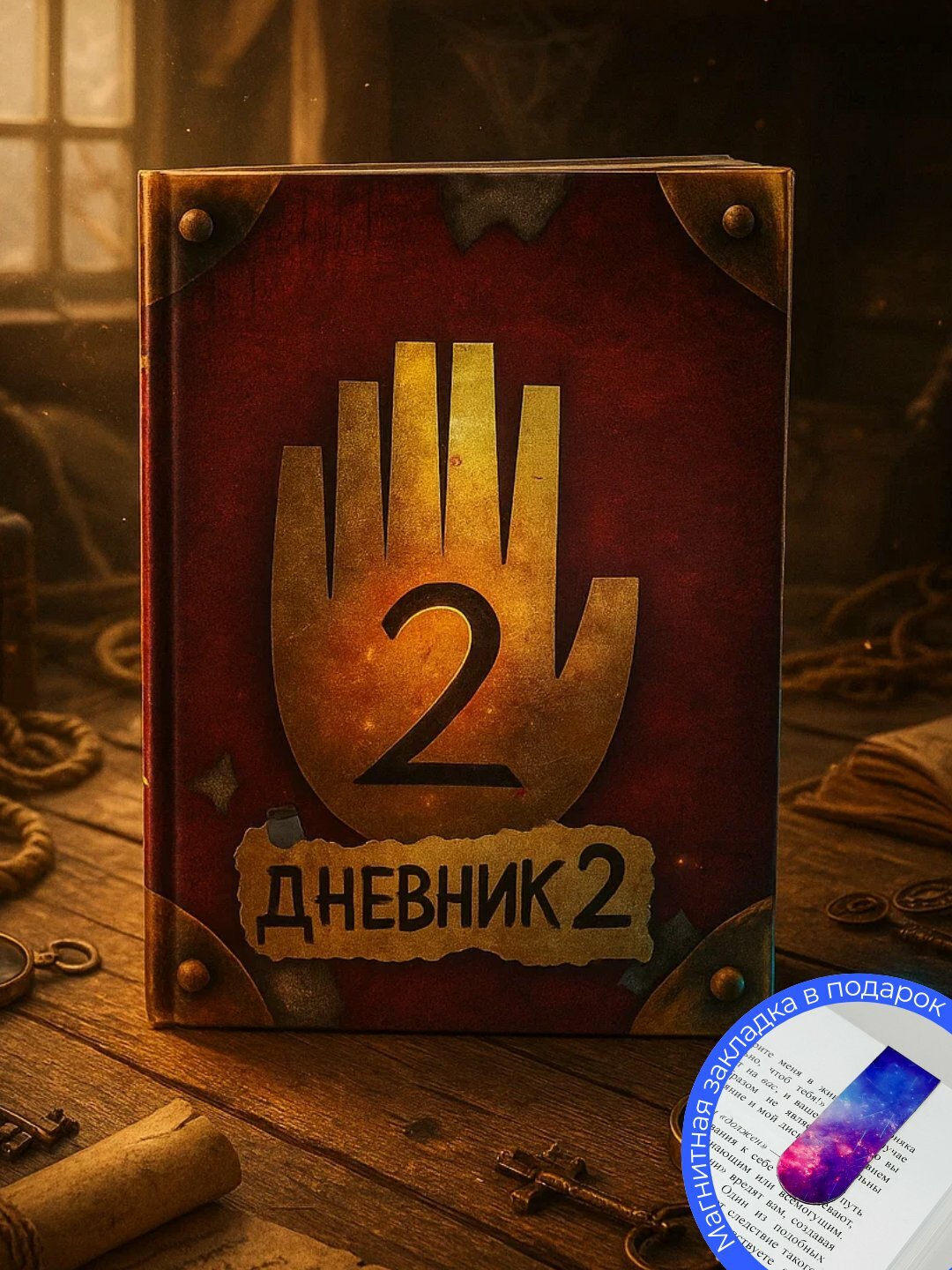 Дневник Гравити Фолз "Дневник 2", 2025 год, черно-белые иллюстрации, 140 стр.