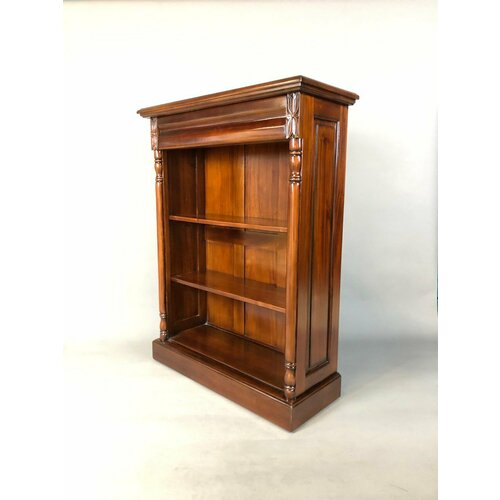 фото Стеллаж для книг domkorleone из красного дерева (mahogany wood), цвет cmh (темно-коричневый) дом корлеоне