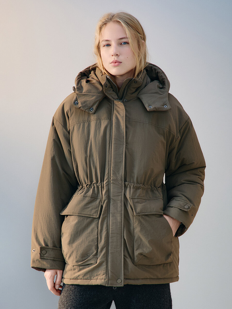 Парка Befree Woman Mix&Match размер L хаки/оливковый