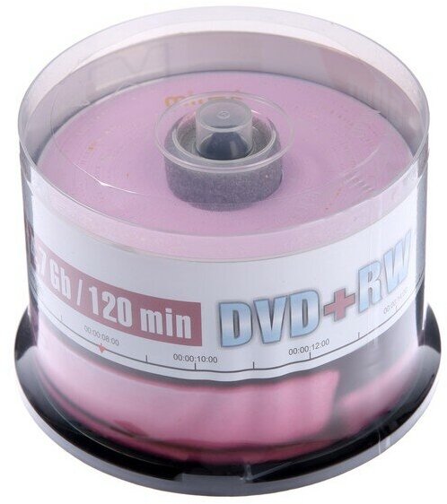 Mirex Диск DVD+RW Mirex Brand, 4x, 4.7 Гб, Cake Box, 50 шт