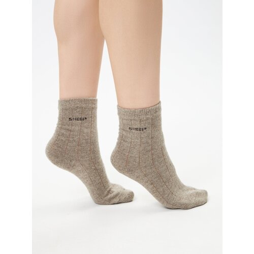 Женские носки KHAN Cashmere средние, размер 34-36, серый