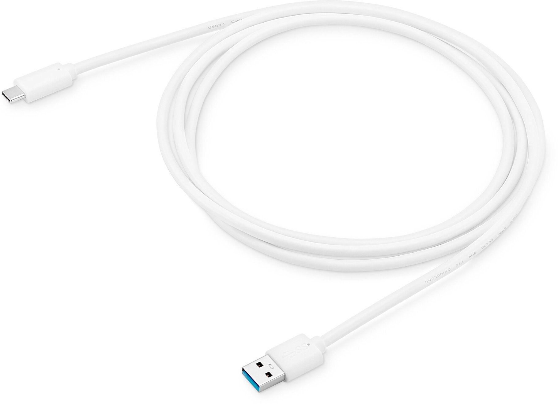 Кабель BURO USB 3.0 A(m), USB Type-C (m), 1.8м, белый [bhp usb-tpc-1.8w] - фото №9