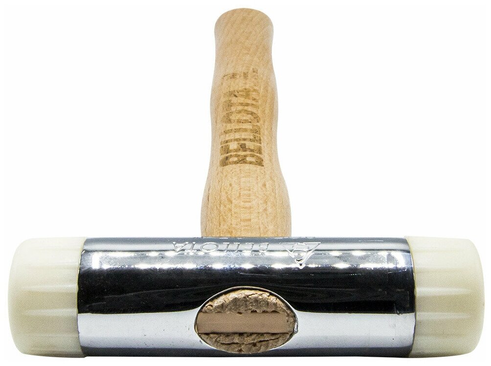 Молоток слесарный рихтовочный Bellota 8050-25 деревянная рукоятка 185 г - фото №3