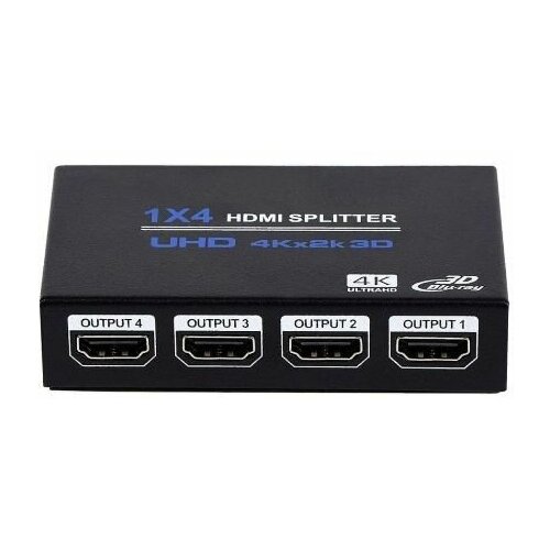 Разветвитель 1 HDMI вход - 4 HDMI выхода, 2K-4K, HDMI 1-4 splitter-делитель
