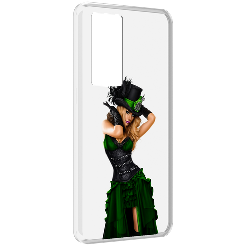 Чехол MyPads девушка-в-модном-длинном-платье женский для Realme GT Master Explorer Edition задняя-панель-накладка-бампер
