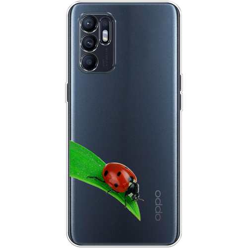 Силиконовый чехол на Oppo Reno 6 / Оппо Рено 6 На счастье, прозрачный силиконовый чехол на oppo reno 6 оппо рено 6 киты прозрачный