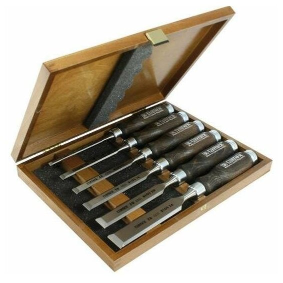 Набор Narex из 6 плоских стамесок Wood Line Profi 853053