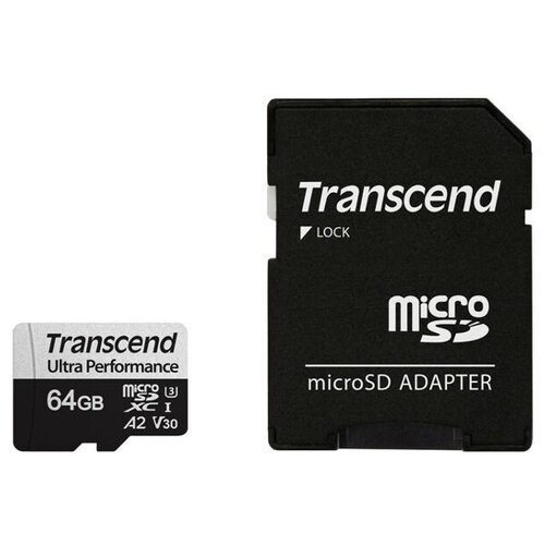 SD карта Transcend High Performance 340S TS64GUSD340S карта памяти карта памяти perfeo microsd 4gb high capacity class 10 w o adapter