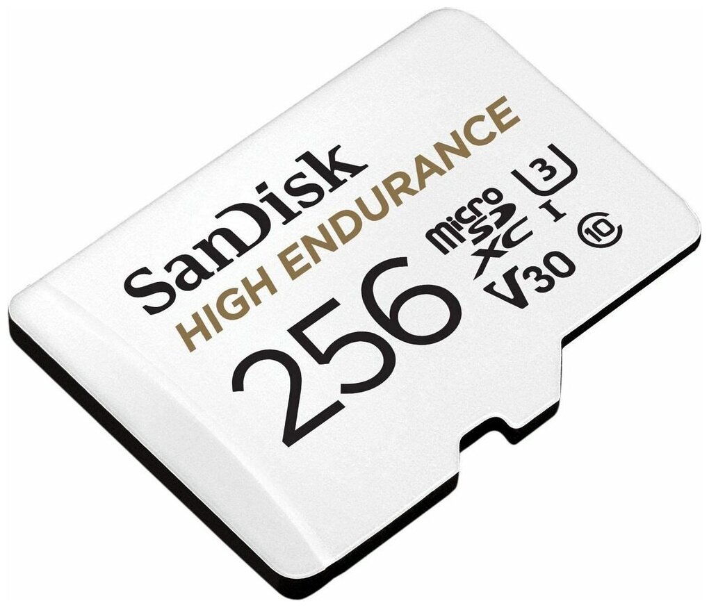 Карта памяти 256GB SanDisk High Endurance microSD class 10 U3 V30 - фото №3
