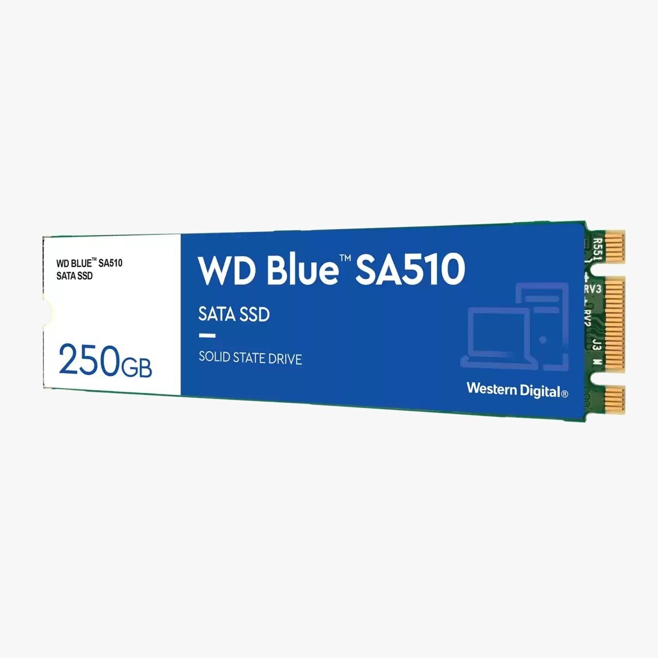 Твердотельный накопитель SSD Western Digital Blue SA510, 250GB, M.2(22x80mm), SATA3, R/W 550/525MB/s, IOPs 95 000/81 000, TBW 100, DWPD 0.2 (12 мес.) - фотография № 6