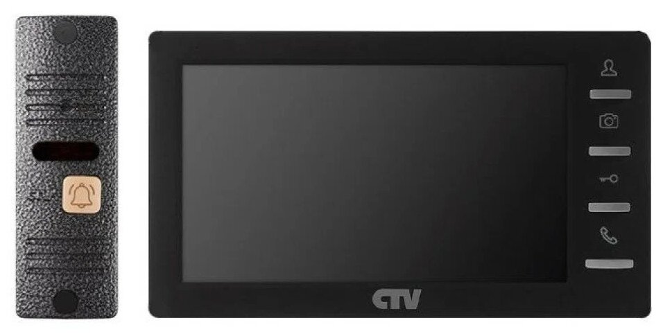 Комплект видеодомофона CTV-DP1701S Black