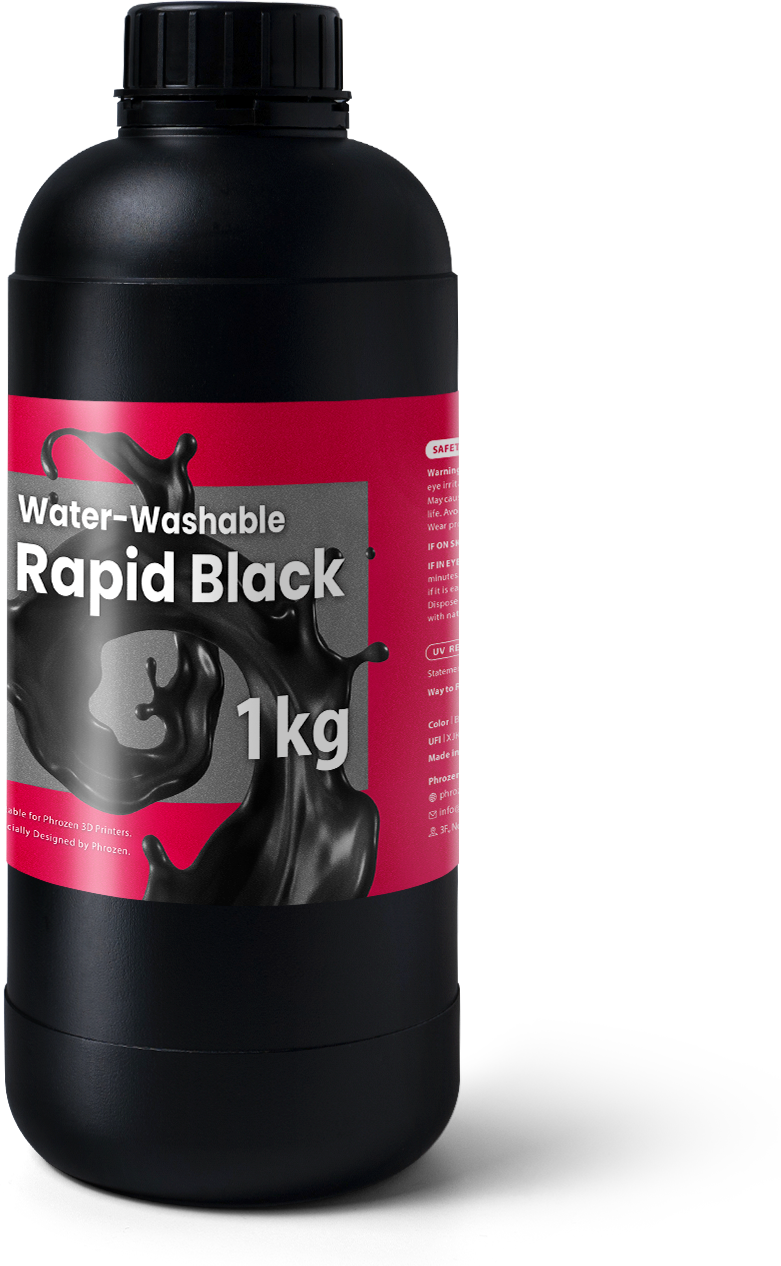 Phrozen Фотополимер Phrozen Water Washable Black, черный (1 кг)