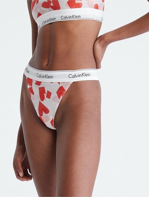 Трусы CALVIN KLEIN, размер M, оранжевый, белый