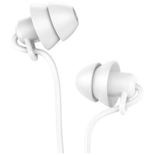 Проводные наушники HOCO M81 Imperceptible Jack 35mm 12 м белый контроллер с микрофоном 39700₽